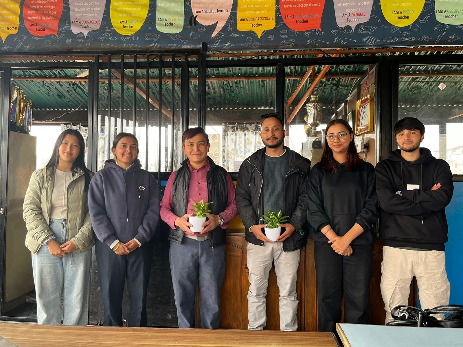 Receiving Token of love from Rotaract club of Kastamandap.