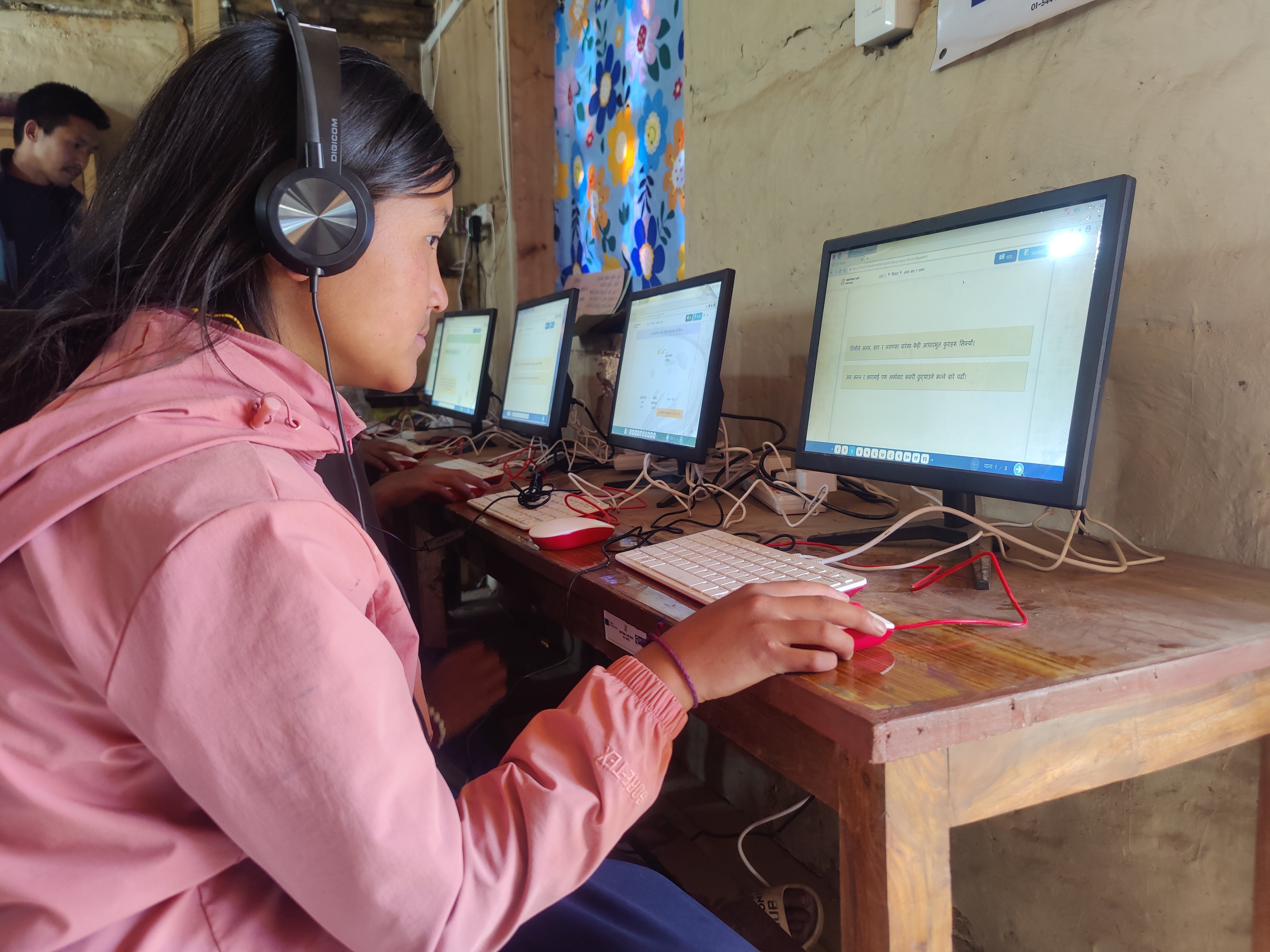 Dolpa girl learning