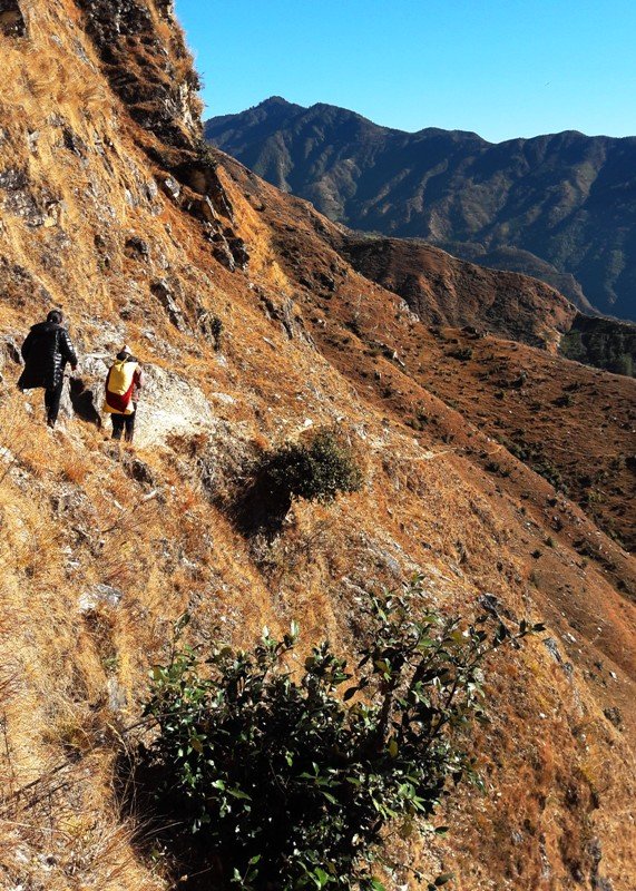 Most of the program schools do not have access to the road. Getting to all the schools meant walking anywhere between 3 to 7 hours, mostly on rough mountains trails.