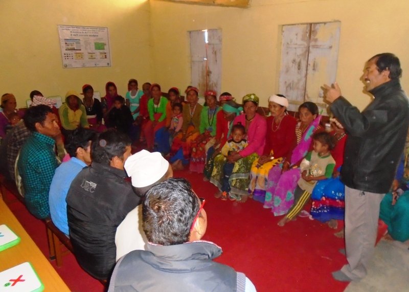Community Interaction Meeting at Nagarchan Primary School, Mahakali